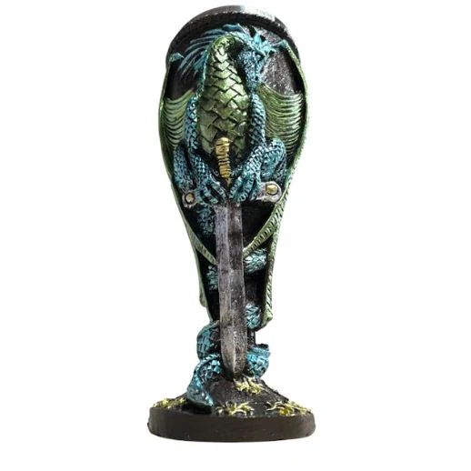 COPA DECORATIVA DRAGON Y ESPADA VTR-1474