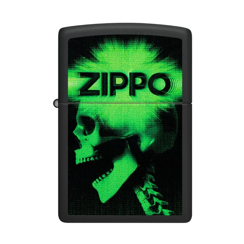 ENCENDEDOR ZIPPO CALAVERA VERDE 48485