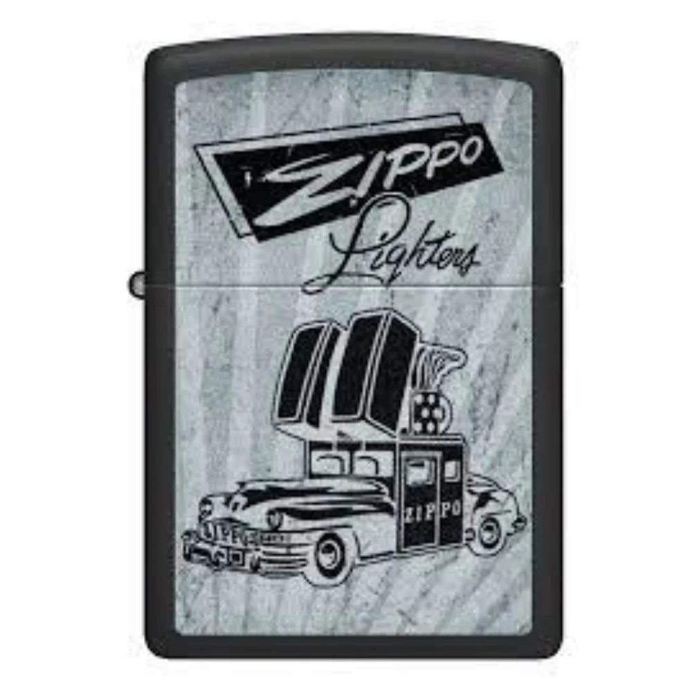 ENCENDEDOR ZIPPO CARRO NEGRO