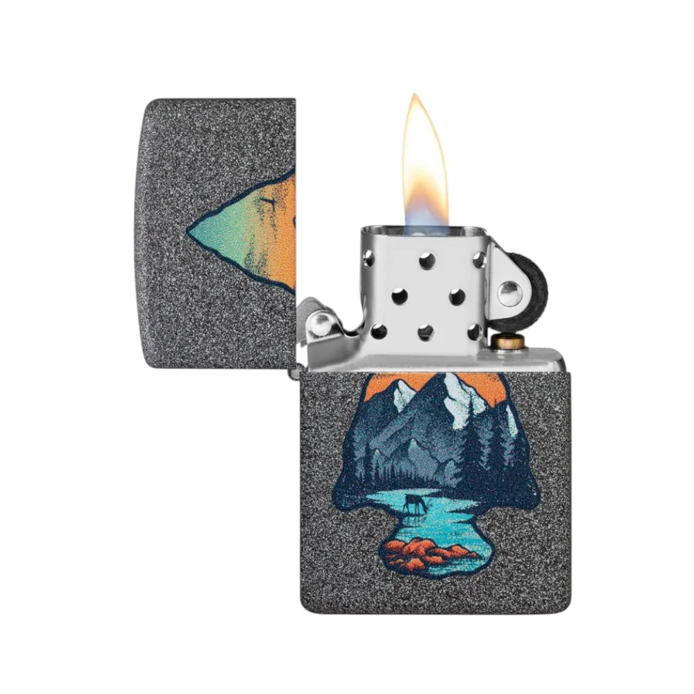 ENCENDEDOR ZIPPO MONTAÑA GRIS 46007 - Image 2