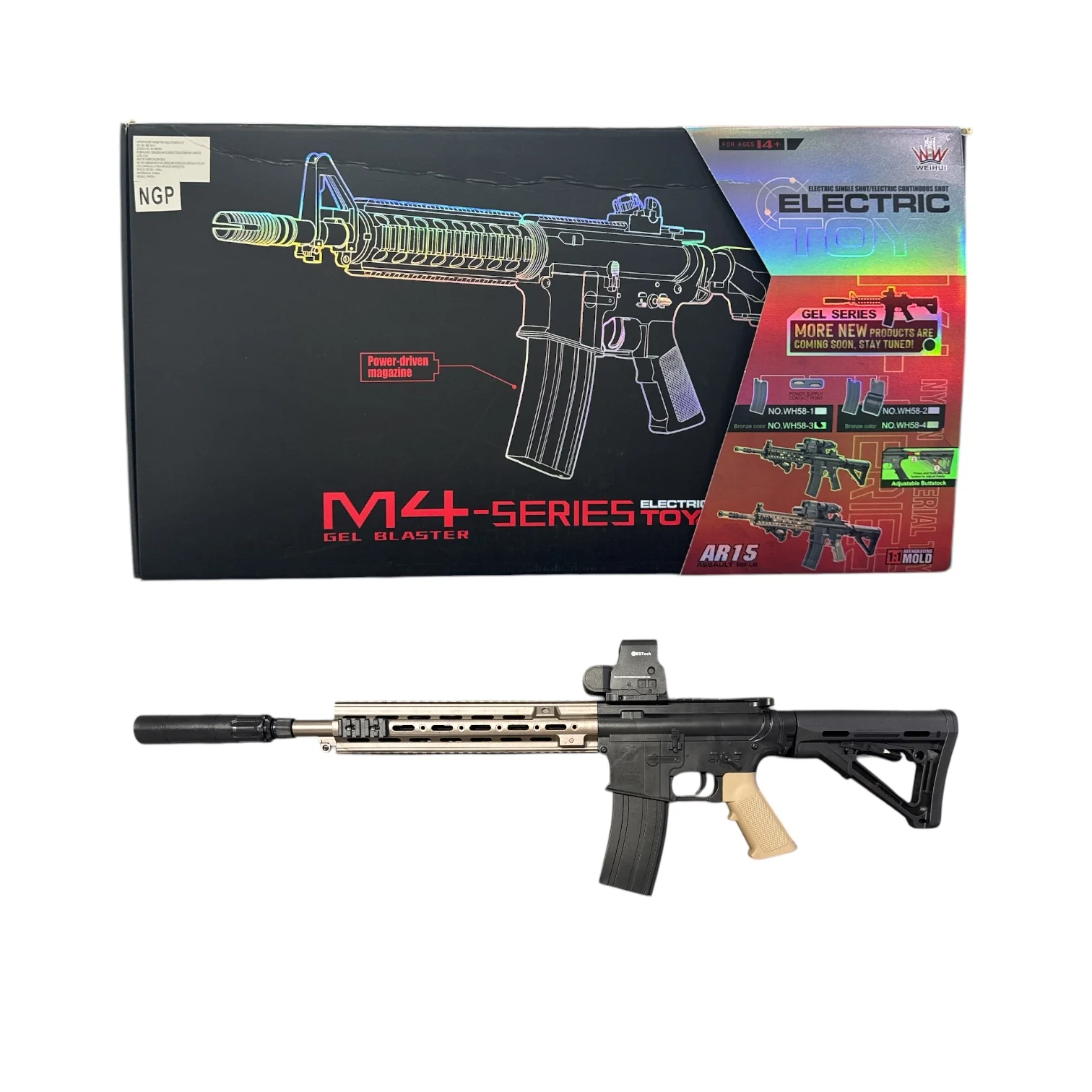 FUSIL HIDROGEL M4 SERIES TOYS WH58-3 - Image 4