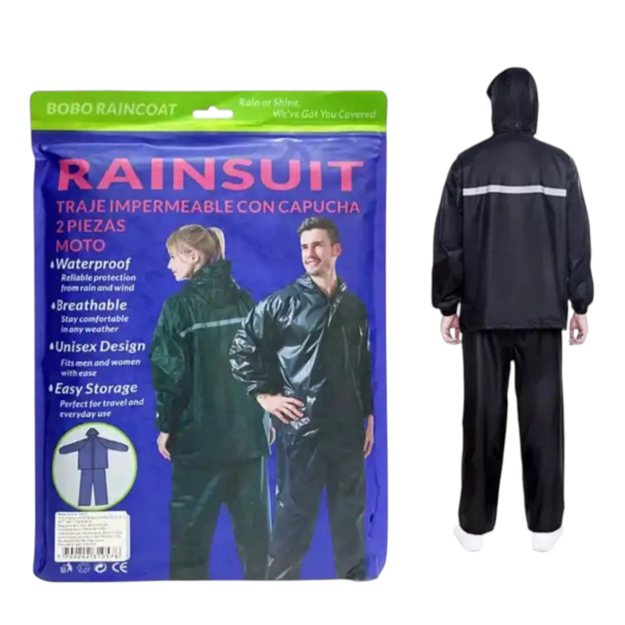 IMPERMEABLE CON CAPUCHA PT26981 - Image 2