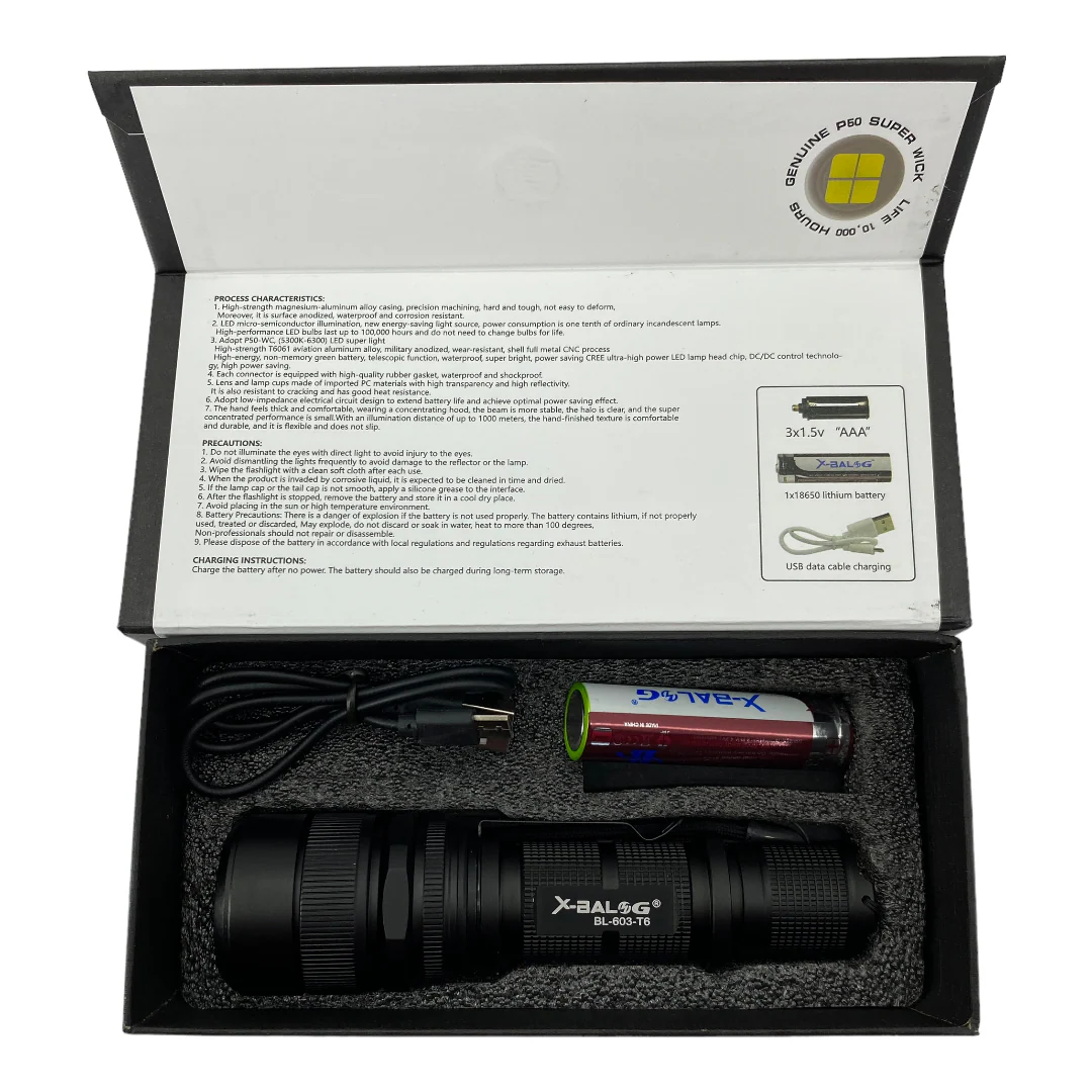 LINTERNA RECARGABLE P50 VTR 196 - Image 3