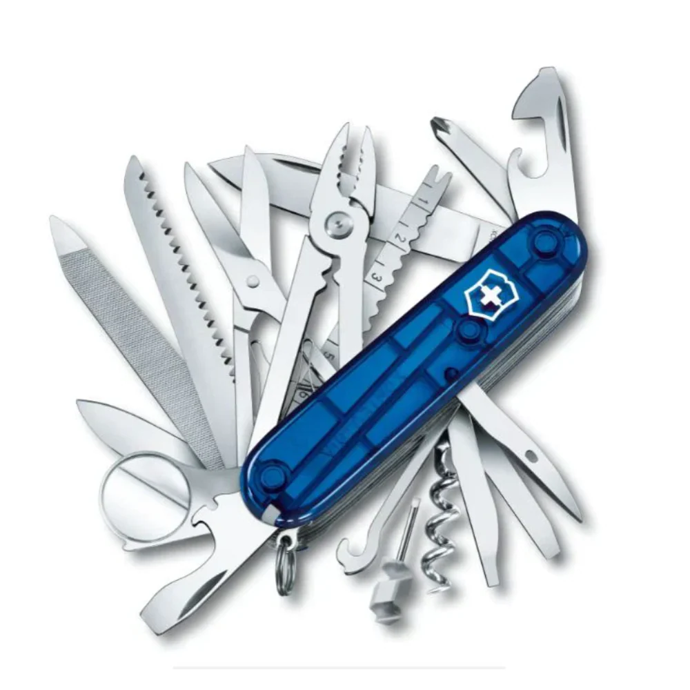 NAVAJA VICTORINOX SWISSCHAMP AZUL TRANSP 1.6795.T2