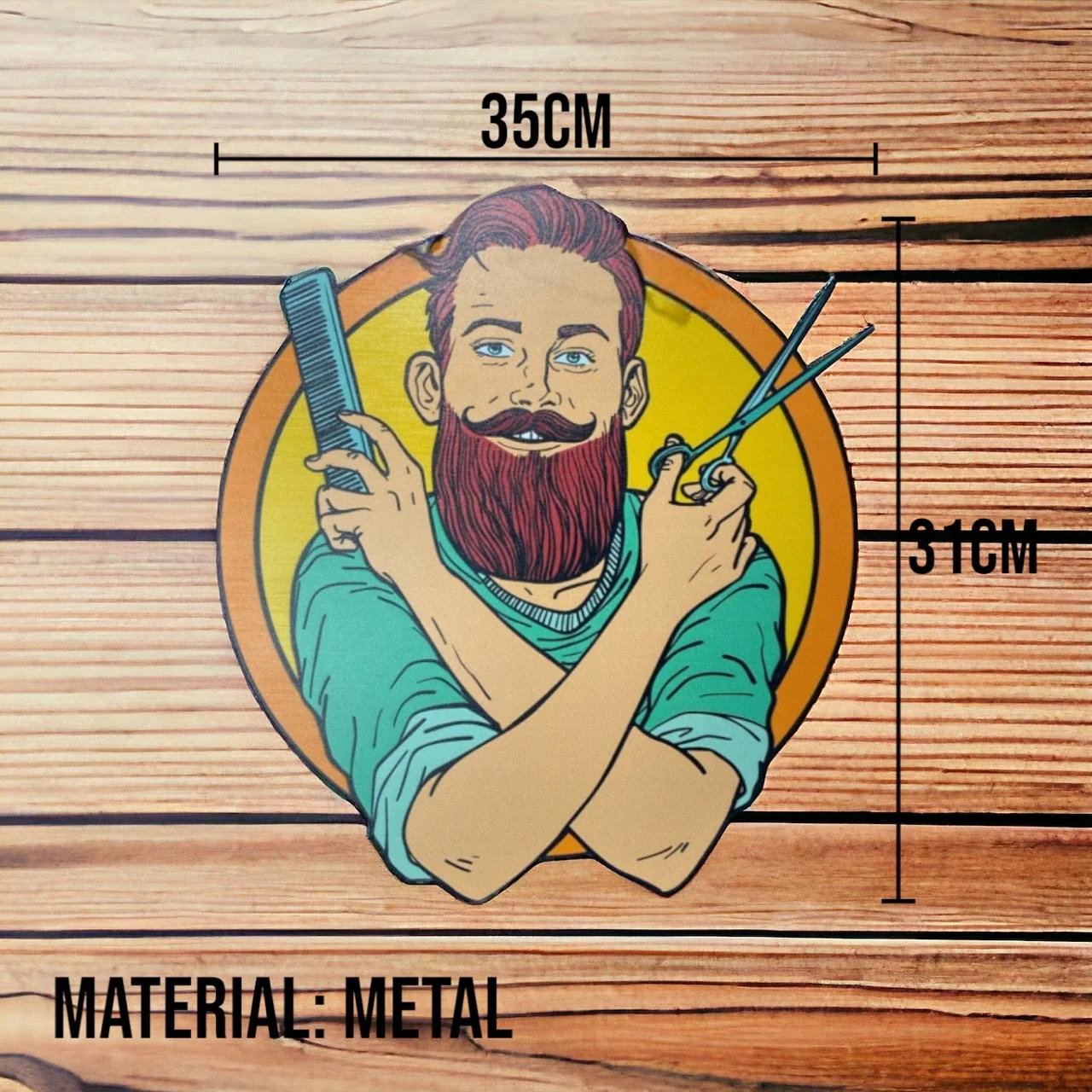 PLACA DECORATIVA BARBERÍA VTR 460
