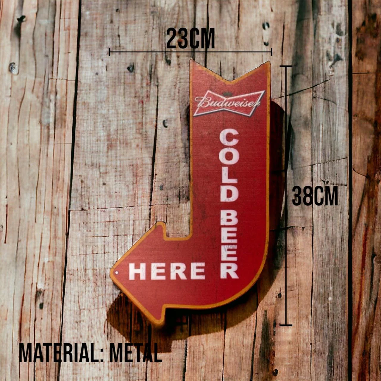 PLACA DECORATIVA BUDWEISER VTR 461