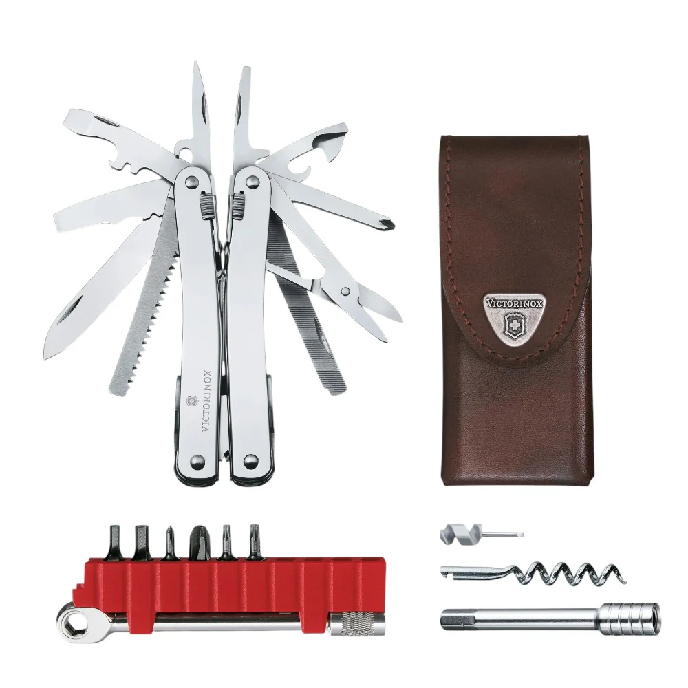 SWISSTOOL SPIRIT VICTORINOX PLUS CUERO 3.0236.L