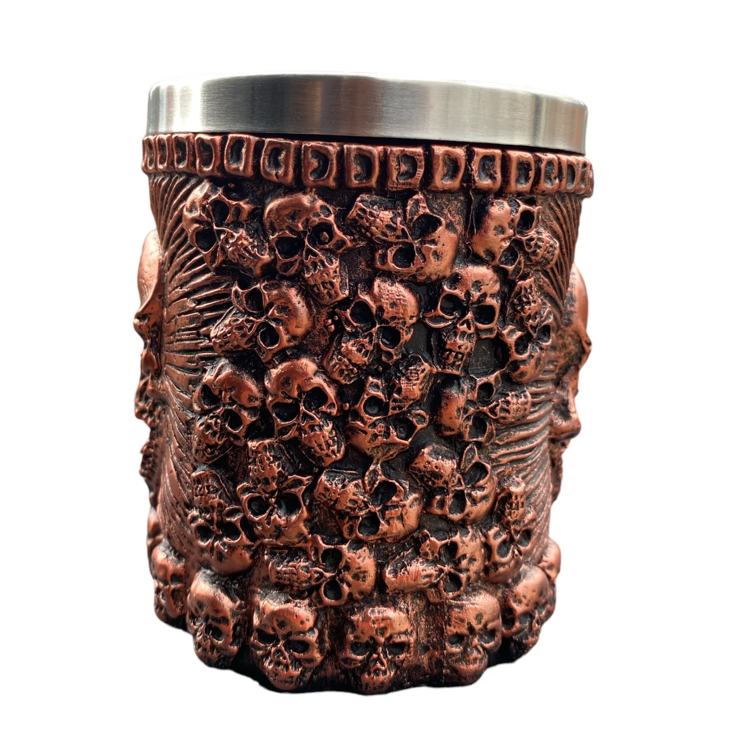 TAZA CALAVERA BRONCE VTR 589 - Image 3